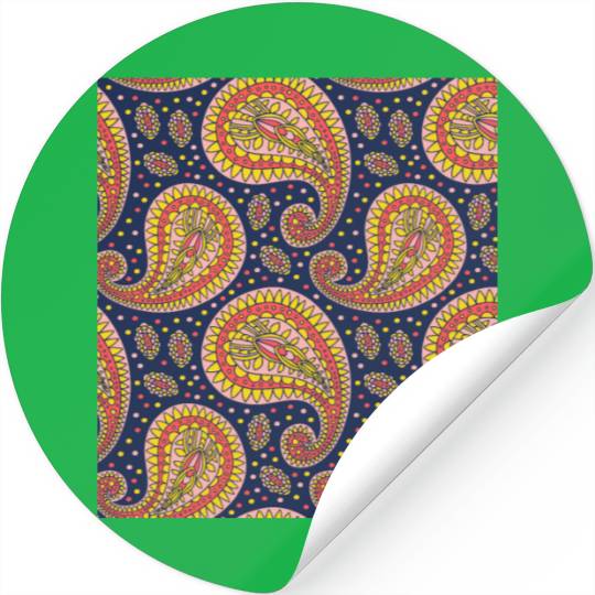 Paisley Pattern, Timeless pattern, Vintage Stickers