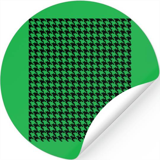 Houndstooth pattern, Retro, Stylist items, Vintage Stickers