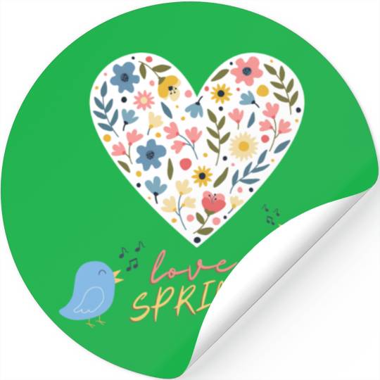 Love spring Stickers