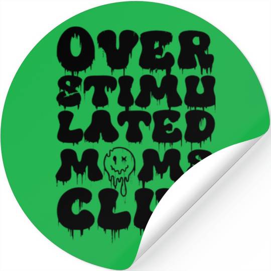 Elevate your mom game with our 'Overstimulated Mom Stickers