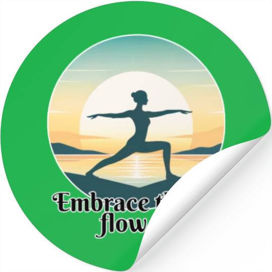 Sunrise Yoga Pose Stickers