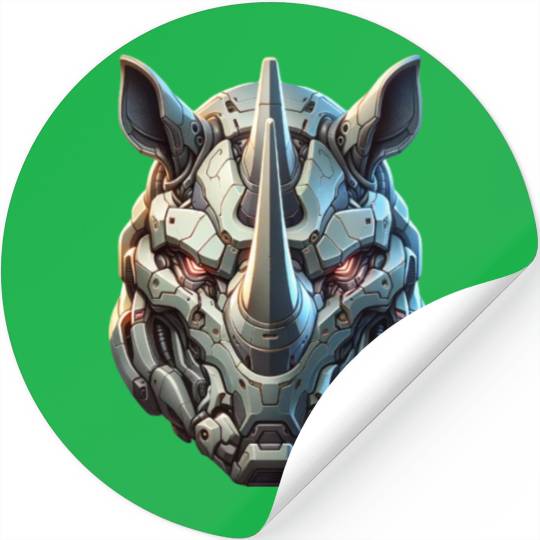 Rhinoceros mech Stickers