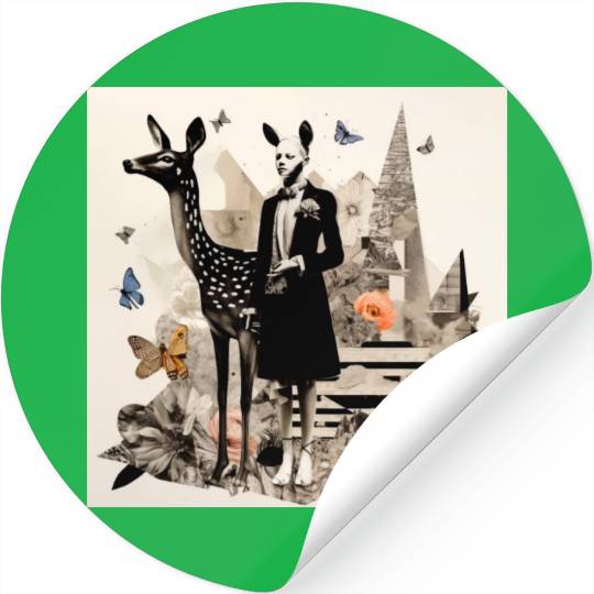 Deer Emily 1 Stickers