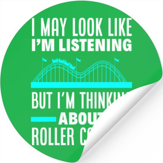 Roller Coaster Wooden Coaster Amusement Park Stickers