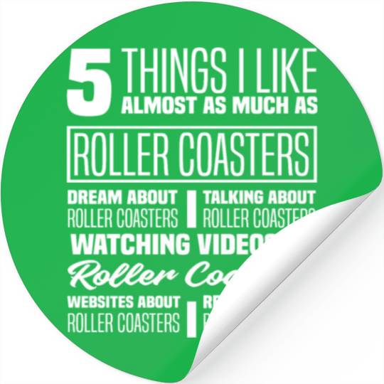 Roller Coaster Riding Roller Coaster Fan Stickers