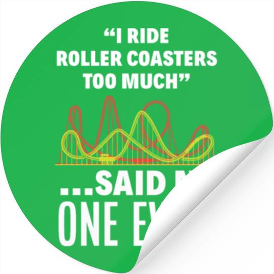 Roller Coaster Fan Stickers