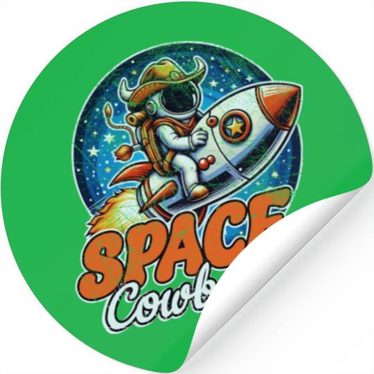 Space Cowboy Stickers