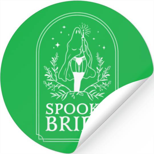 Spooky Bride Bachelorette Party Bridal Party Stickers