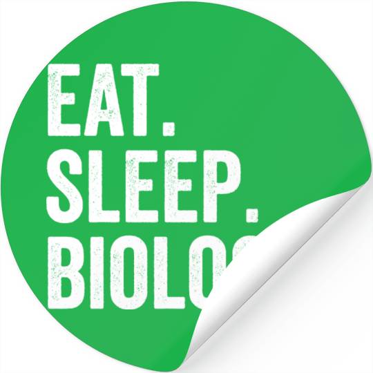 Eat Sleep Biology Stickers