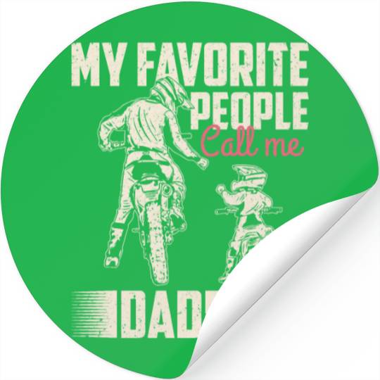 My favorite people call me daddy Vintage Stickers