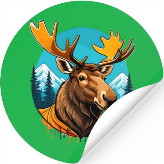 Moose Stickers