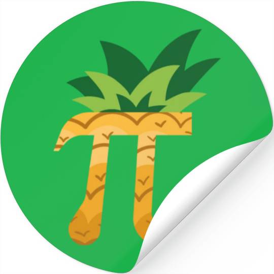Pineapple Pi Day Stickers