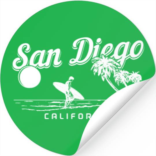 San Diego California Vintage Souvenir Stickers