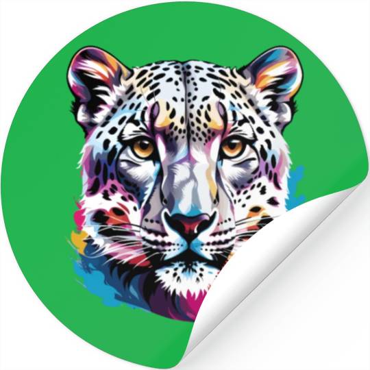 Snow leopard Stickers
