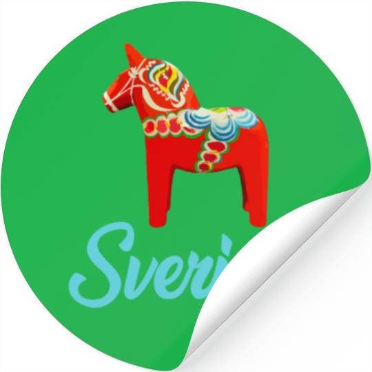 Dala Horse Sweden Swedish horse Stickers