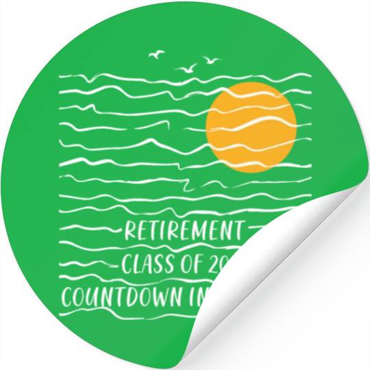 2024 Retirement Countdown Beach Stickers