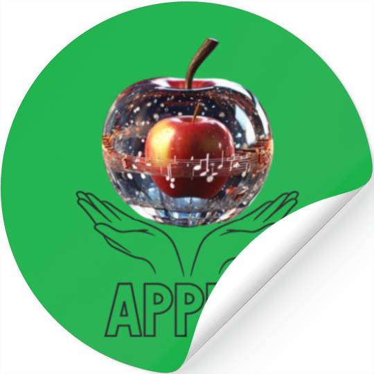 Crystal Apple Stickers