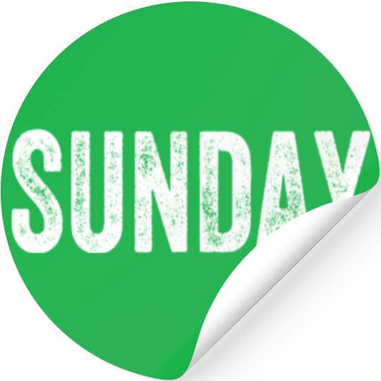 Sunday Days of the Week Stickers