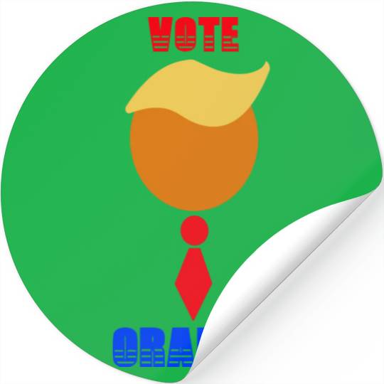 Support Donald J. Trump. Vote Orange-Tie Trump Stickers