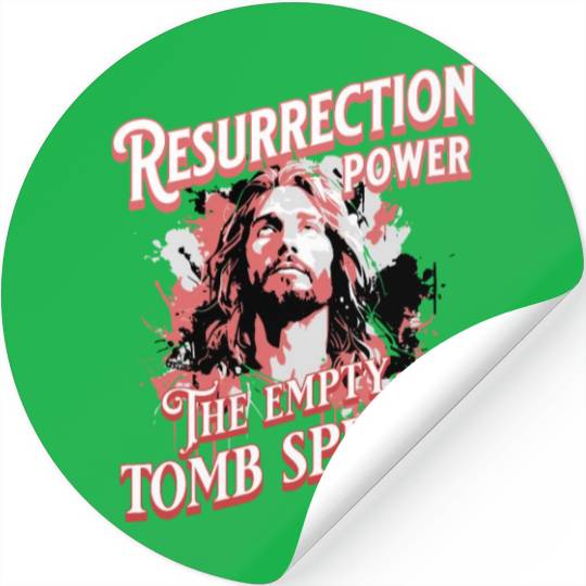 RESURRECTION POWER Easter Design Stickers