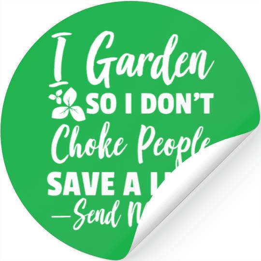Funny Gardening Stickers