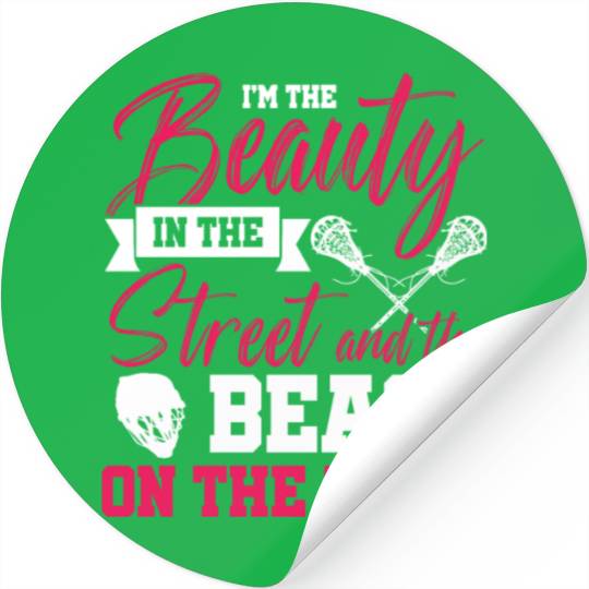 Funny lacrosse girl lax mom Stickers