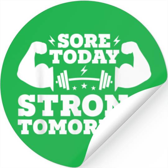 Motivational Fitness Gym Exercise Stickers