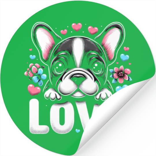 French bulldog puppy Stickers