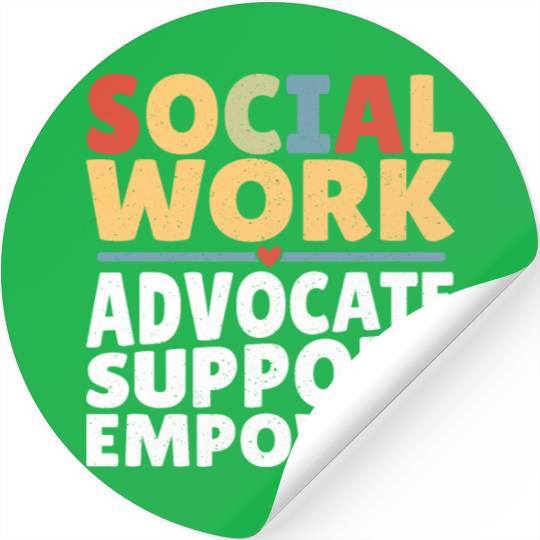 Political Science Social Works LCSW Social Worker Stickers