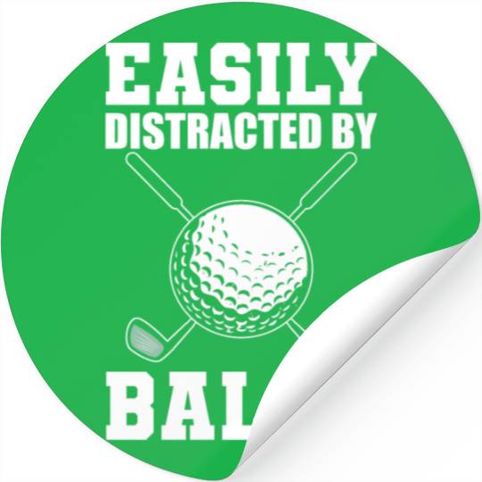 Golf Ball Humor Golfing Driver Golf Gift for Male Stickers