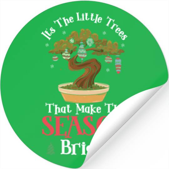 Bonsai Master Japanese Culture Miniature Plants Stickers