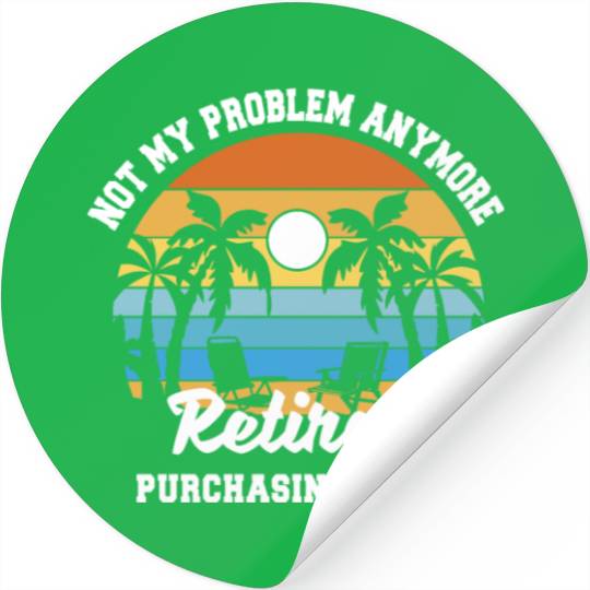 Retirement gift idea Retired purchasing-agent Stickers