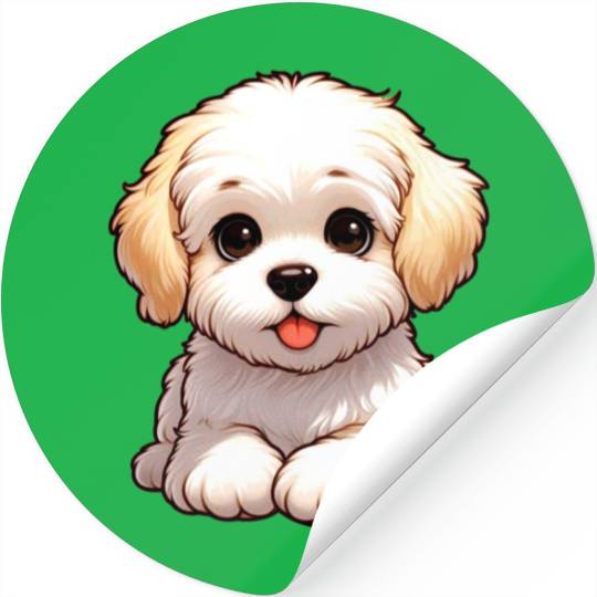 Fluffy Puppy Stickers