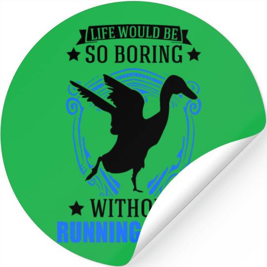 Indian Runner Gift Running Duck Stickers