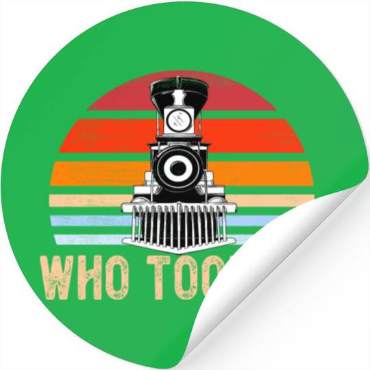 Who Tooted Funny Train Lover Cute Model Railroad Stickers