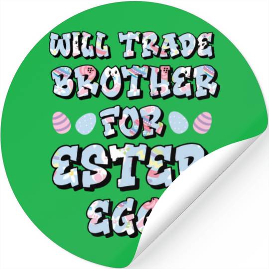 Easter Egg Negotiations: Sibling Swapsies Edition Stickers