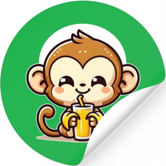 Monkey Business: Banana Juice Break Stickers