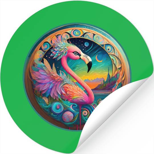 aiTee Flamingo 01 Stickers