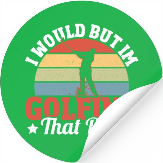 Golf Course Golfers Funny Golf Stickers