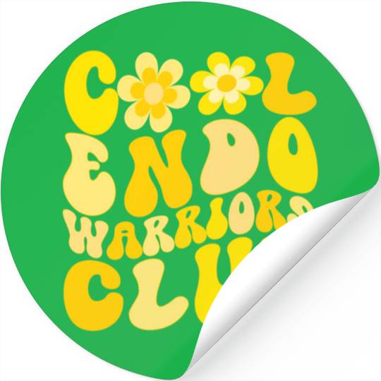 Cool Endometriosis Warriors Club Stickers