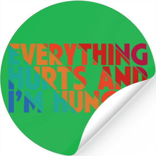 Everything Hurts And I'm Hungry, Gym Lovers, Gift Stickers