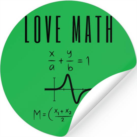 Love Math: Midpoint Equation Stickers