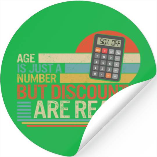 Retirement Stickers, Age Is Just A Number But