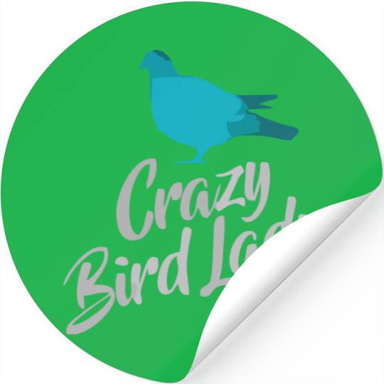 Crazy Bird Lady Stickers