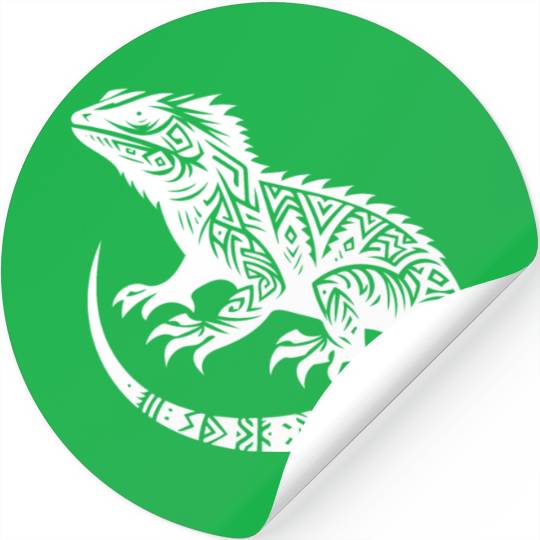 Bearded Dragon T Tattoo Style Disguise Stickers
