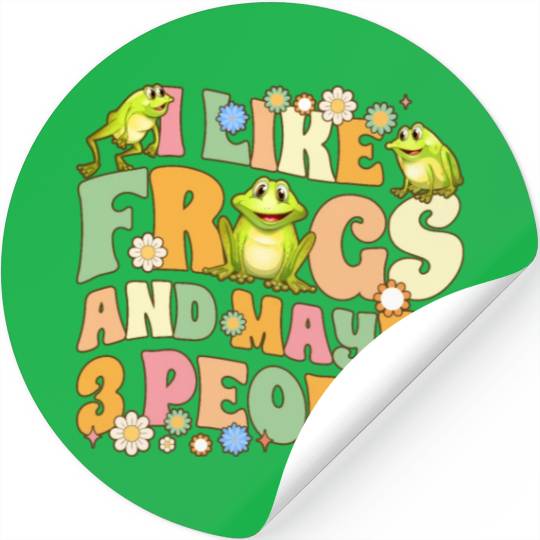 Groovy Frog Lovers Stickers