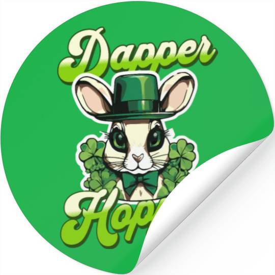 Dapper Hopper Easter Bunny Stickers