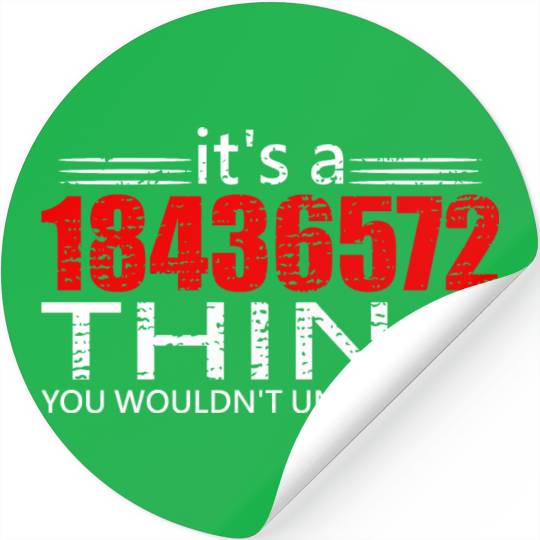 It's A 18436572 Thing Funny V8 Engine Car Guy Stickers