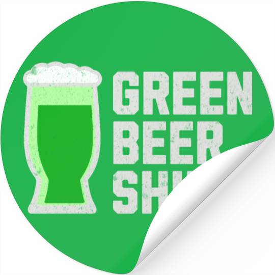 Green Beer Stickers for St. Patrick's Day