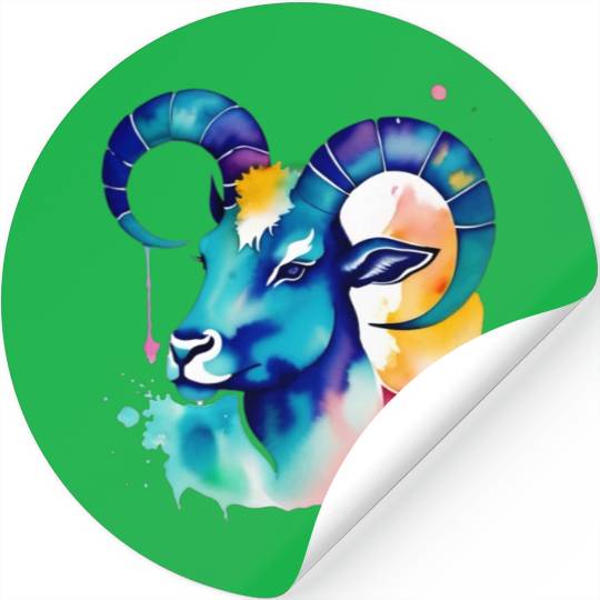 Color splash zodiac: Capricorn Stickers